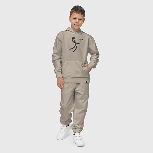 Детский костюм Слэм данк минимализм / Миндальный – фото 4