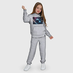Костюм хлопковый детский Космос планеты, цвет: меланж — фото 2