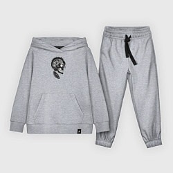 Костюм хлопковый детский Punks skulls, цвет: меланж