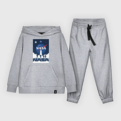 Костюм хлопковый детский NASA открытия, цвет: меланж