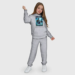 Костюм хлопковый детский Harry Potter with a magic wand - Hogwarts, цвет: меланж — фото 2