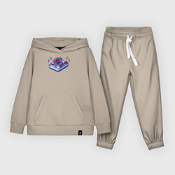 Костюм хлопковый детский Музыкальный виниловый проигрыватель, цвет: миндальный