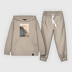 Костюм хлопковый детский Горная душа, цвет: миндальный