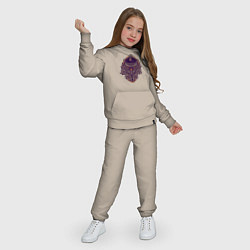 Костюм хлопковый детский Сова в ночи, цвет: миндальный — фото 2