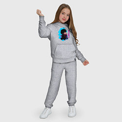 Костюм хлопковый детский Моя геройская академия злодей Dabi, цвет: меланж — фото 2