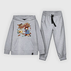 Костюм хлопковый детский Flapjack - candies, цвет: меланж