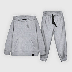 Костюм хлопковый детский Влюбленная девушка для пары, цвет: меланж