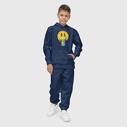 Костюм хлопковый детский Rainbow smile, цвет: тёмно-синий — фото 2