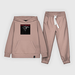 Костюм хлопковый детский Xo, цвет: пыльно-розовый