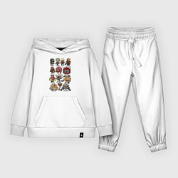 Костюм хлопковый детский Doom demons, цвет: белый