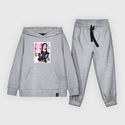 Костюм хлопковый детский Blackpink - Jennie, цвет: меланж