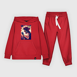 Костюм хлопковый детский Mick Jagger is vocalist of the Rolling Stones, цвет: красный
