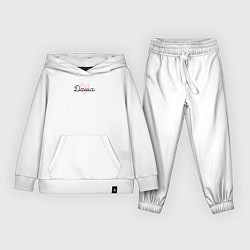 Костюм хлопковый детский Даша в сердечке, цвет: белый