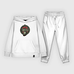 Костюм хлопковый детский Нирвана гранж, цвет: белый