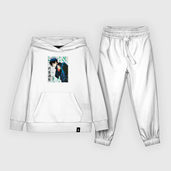 Костюм хлопковый детский Мегуми фусигуро манга, цвет: белый