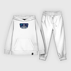 Костюм хлопковый детский Space travel, цвет: белый