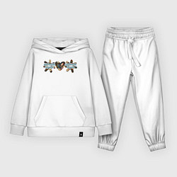 Костюм хлопковый детский Маринка картинка, цвет: белый