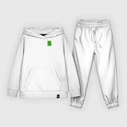 Костюм хлопковый детский Зелёный фонарь, цвет: белый