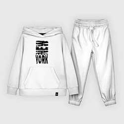 Костюм хлопковый детский New York - USA, цвет: белый