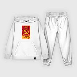Костюм хлопковый детский USSR style, цвет: белый