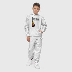 Костюм хлопковый детский Муза хаоса рок, цвет: белый — фото 2