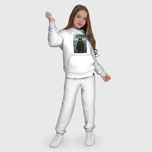 Детский костюм ВМФ волк на корабле / Белый – фото 3