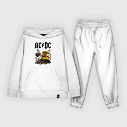 Костюм хлопковый детский ACDC Ballbreaker World Tour, цвет: белый
