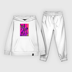 Костюм хлопковый детский Евангелион 01 - Синдзи, цвет: белый