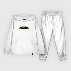 Костюм хлопковый детский Хэллоуин и счастливые злые тыквы, цвет: белый