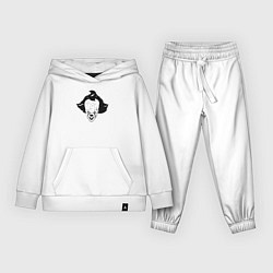 Костюм хлопковый детский Лицо Пеннивайза, цвет: белый