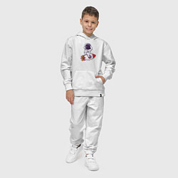 Костюм хлопковый детский Rocket man, цвет: белый — фото 2