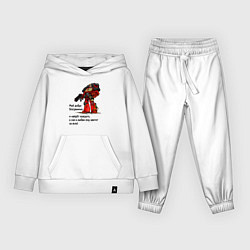 Костюм хлопковый детский Добро империума человечества, цвет: белый