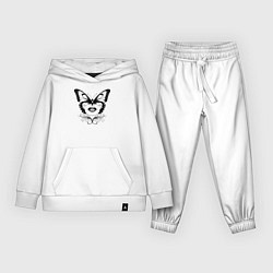 Костюм хлопковый детский Изящная трансформация, цвет: белый