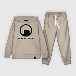 Костюм хлопковый детский Black Mesa: Logo, цвет: миндальный