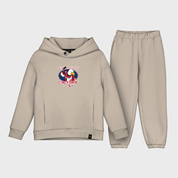 Детский костюм оверсайз Washington Capitals Hockey, цвет: миндальный