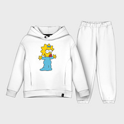 Детский костюм оверсайз Maggie Simpson, цвет: белый