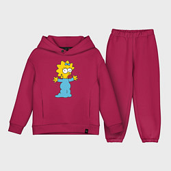 Детский костюм оверсайз Maggie Simpson, цвет: маджента