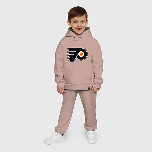 Детский костюм оверсайз Philadelphia Flyers / Пыльно-розовый – фото 4