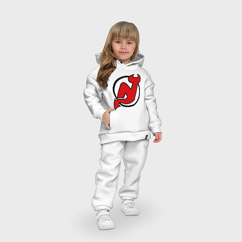 Детский костюм оверсайз New Jersey Devils / Белый – фото 3