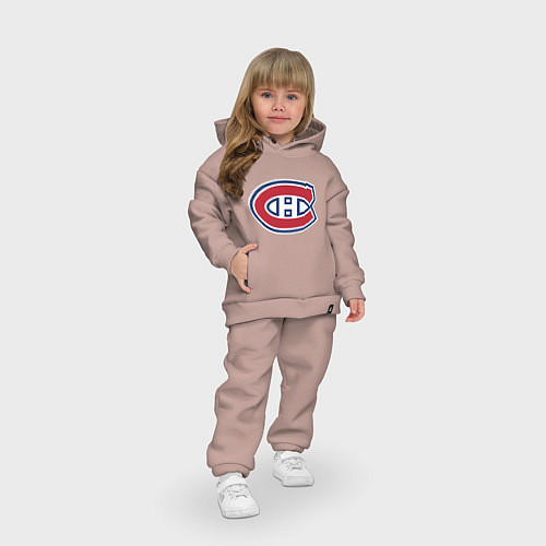 Детский костюм оверсайз Montreal Canadiens / Пыльно-розовый – фото 3