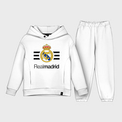Детский костюм оверсайз Real Madrid Lines, цвет: белый