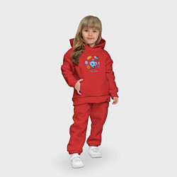 Детский костюм оверсайз Россия: самовар, да бублики, цвет: красный — фото 2