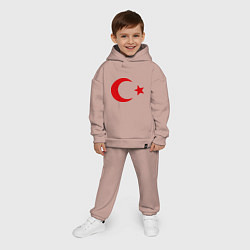 Детский костюм оверсайз Турция, цвет: пыльно-розовый — фото 2
