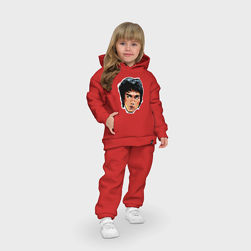 Детский костюм оверсайз Bruce Lee Art / Красный – фото 3