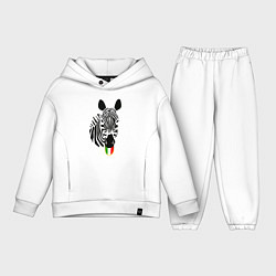 Детский костюм оверсайз Juventus Zebra, цвет: белый