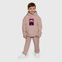 Детский костюм оверсайз Бегущий по лезвию 2049, цвет: пыльно-розовый — фото 2