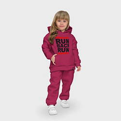 Детский костюм оверсайз Run Вася Run, цвет: маджента — фото 2