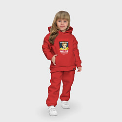 Детский костюм оверсайз Wanted: Eggo Thief / 11, цвет: красный — фото 2