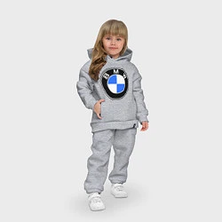 Детский костюм оверсайз Logo BMW, цвет: меланж — фото 2