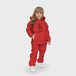 Детский костюм оверсайз Keep Calm & WAAAGH, цвет: красный — фото 2